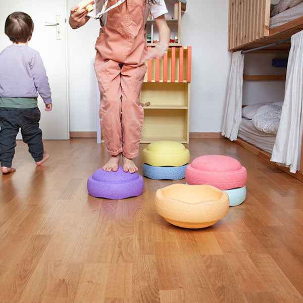 Stapelstein Rainbow Pastel Stacking Stones 6 pieces