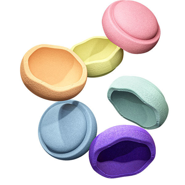 Stapelstein Rainbow Pastel  stapelstenen 6 stuks