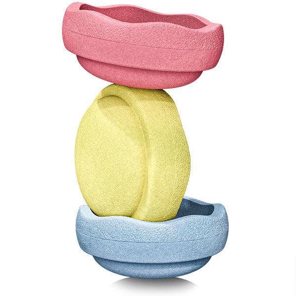 Stapelstein stapelstenen Pastel Primary 3 stuks