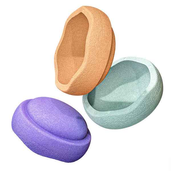 Stapelstein Pastel Secondary 3-piece Stacking Stones