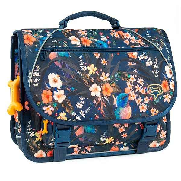 Stones and Bones | Book Bag Cedar Blossoms Indigo