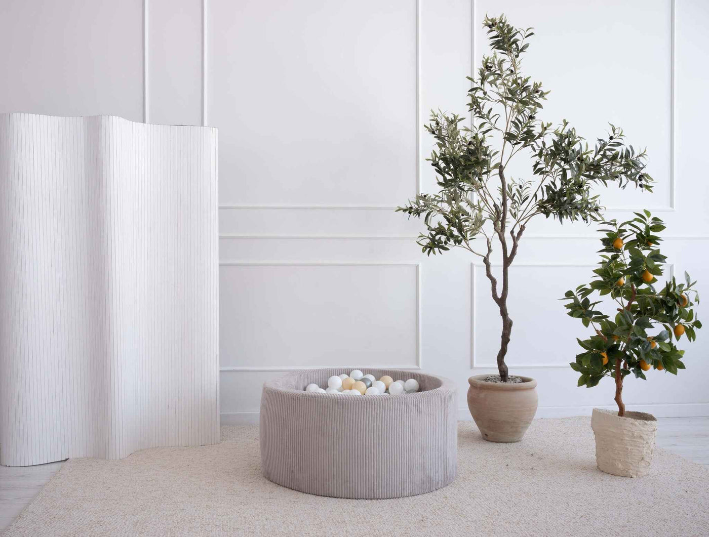Moje | Bubble Bath Rib Velvet - Grey 90x40 cm + Bubbles