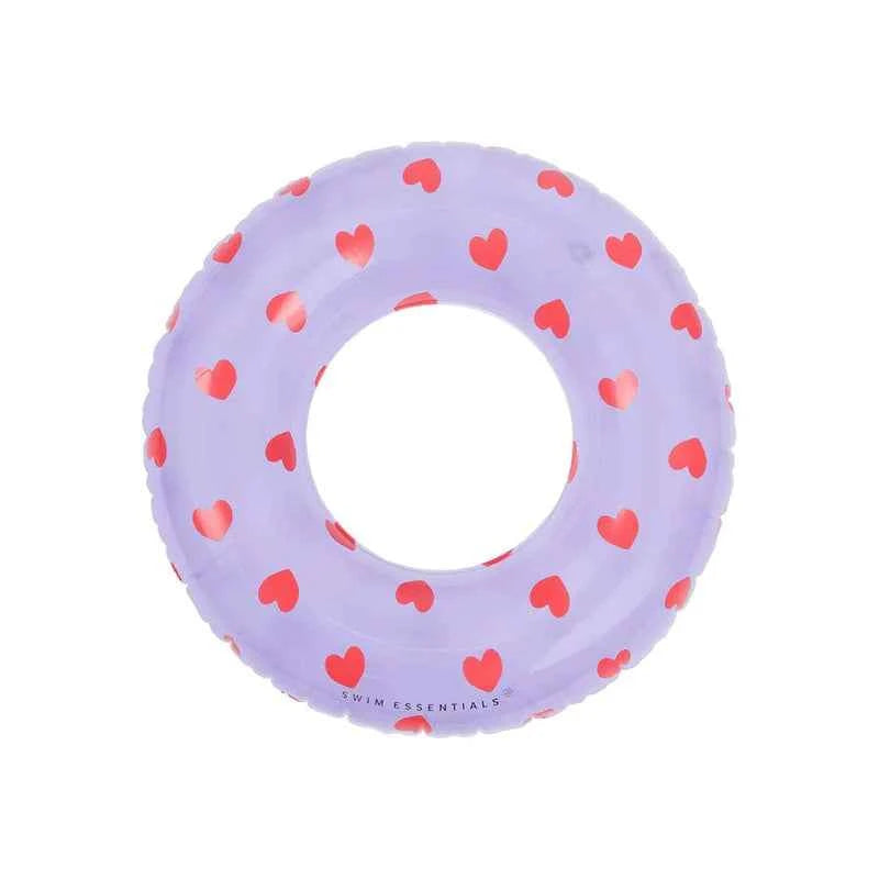 Swim Essentials | Sweet Hearts Purple Swim Ring Ø90cm