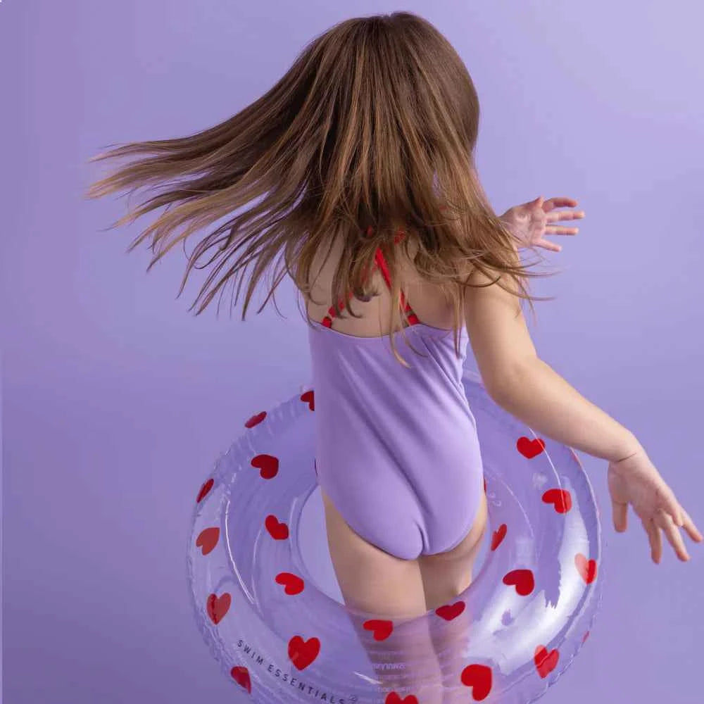 Swim Essentials | Sweet Hearts Purple Swim Ring Ø90cm