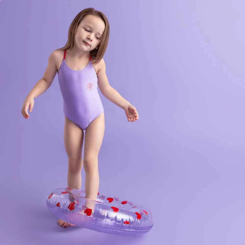 Swim Essentials | Sweet Hearts Purple Swim Ring Ø55cm