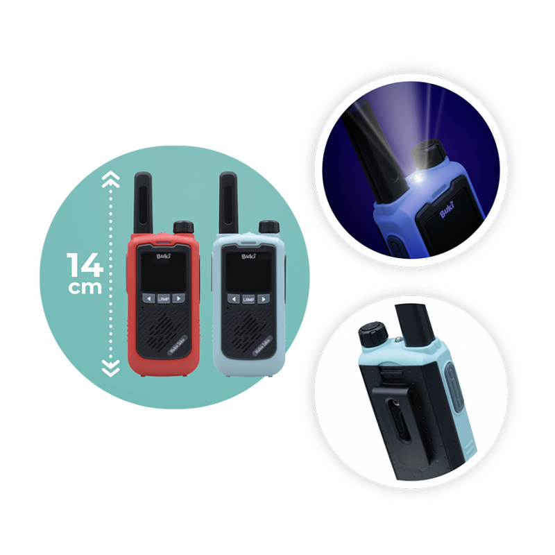 Buki | walkie talkie herlaadbaar