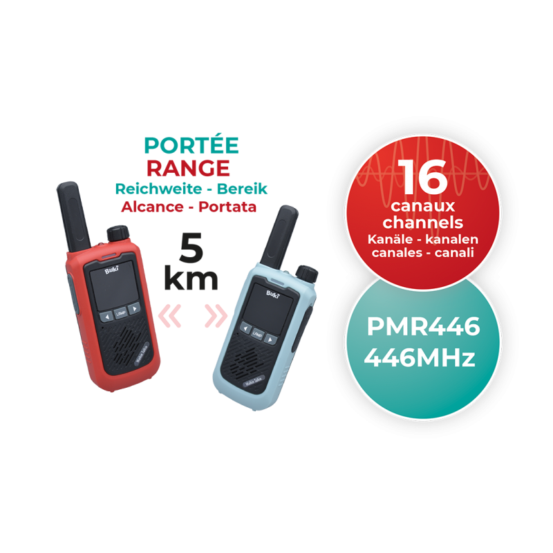 Buki | walkie talkie herlaadbaar