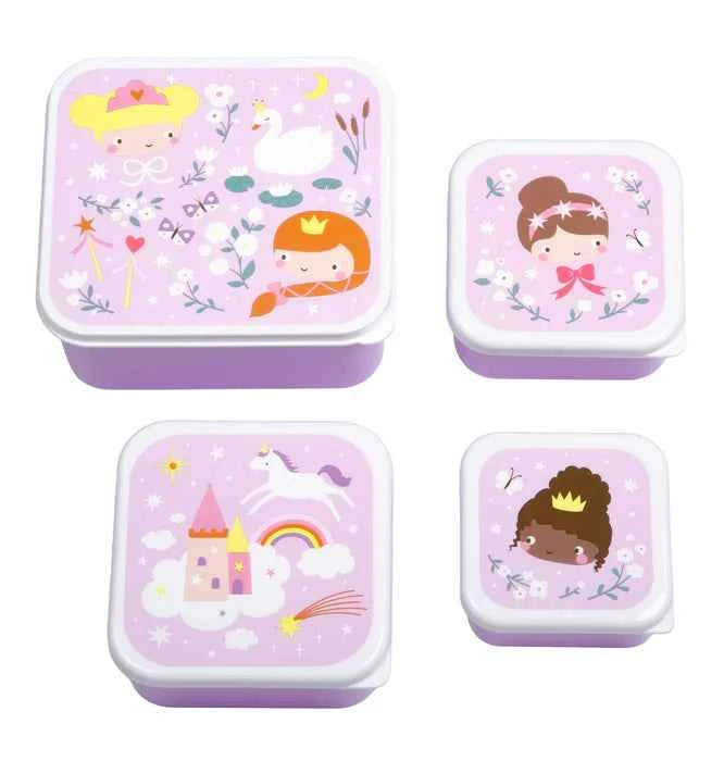 A Little Lovely Company | Lunch & Snack Box Set Princesses
