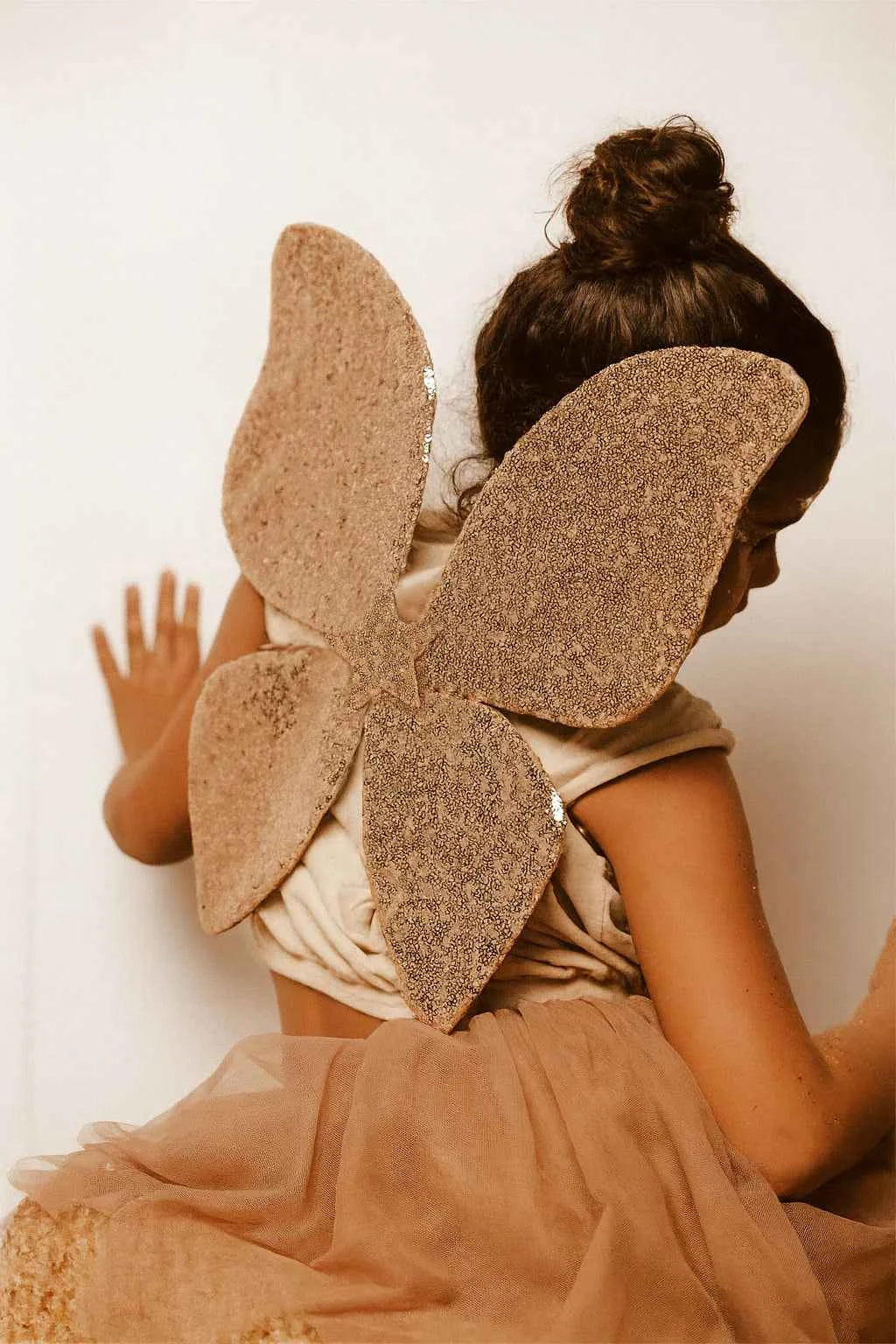 Mrs Ertha | The Glitter Butterfly Taupe Tutu Met Ruches 3 - 6 Jaar