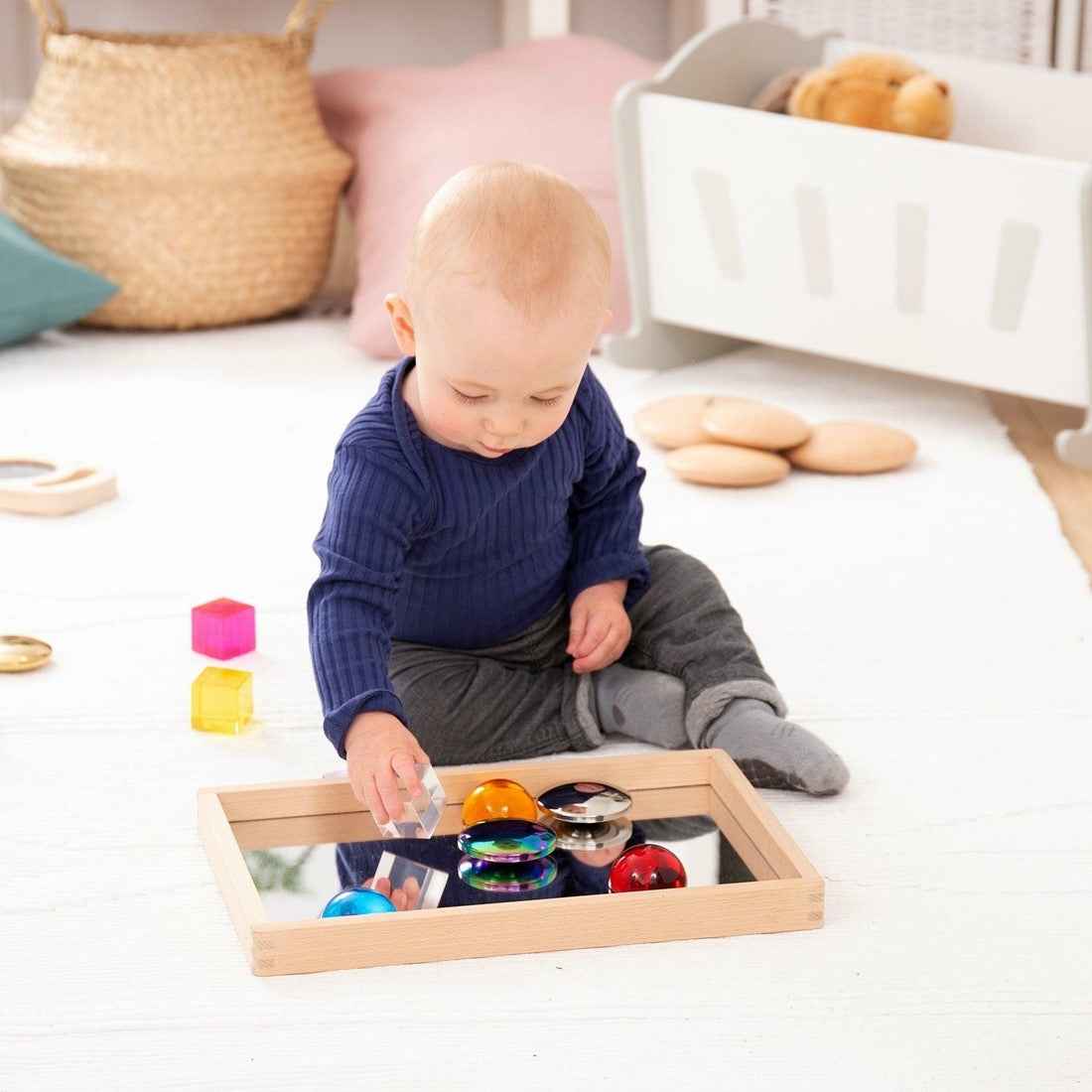 Tickit | Klein Houten Spiegelbakje