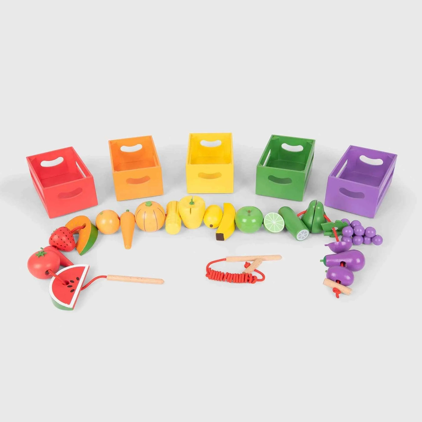 Tickit | Houten Sorteerkratten Voor Fruit En Groenten