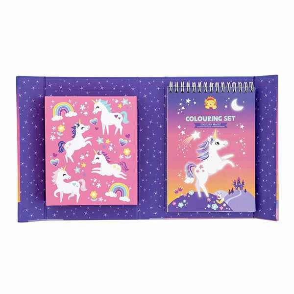 Tiger Tribe Unicorn Magic coloring and sticker set