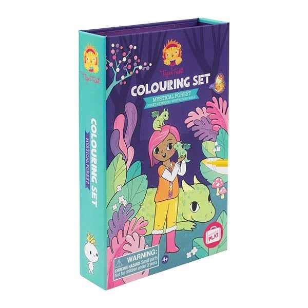 Tiger Tribe kleur- en stickerset mystiek bos