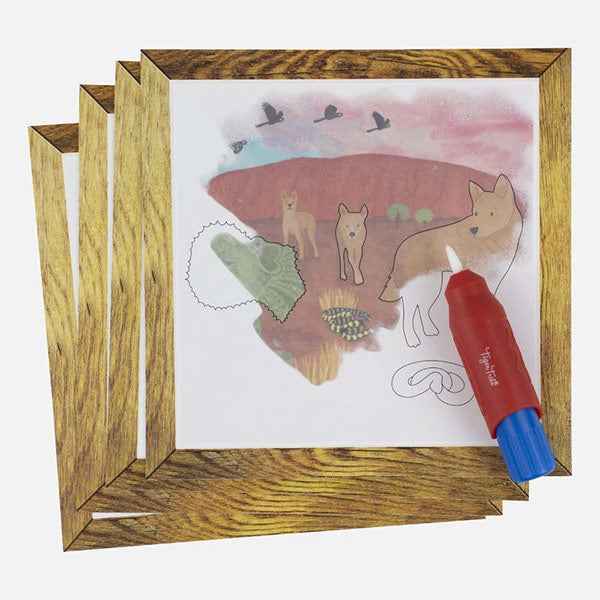 Tiger Tribe Coloring with Water – Australian Animals