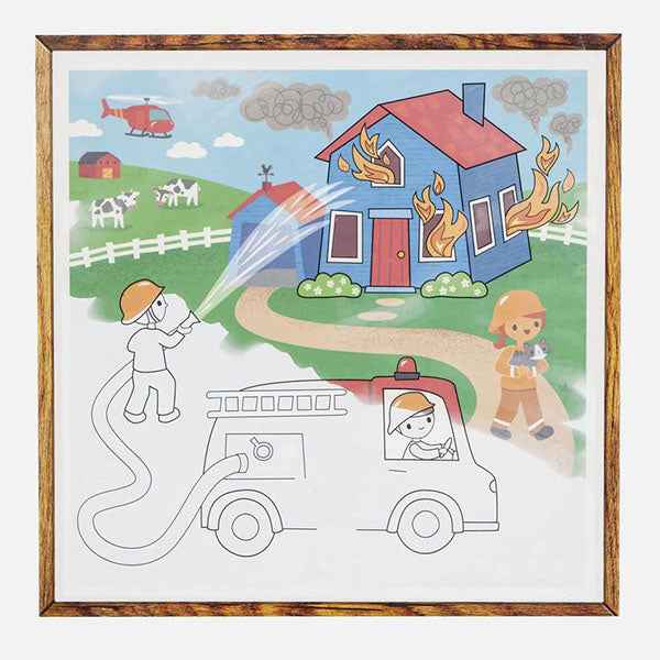 Tiger Tribe water vehicle colouring sets