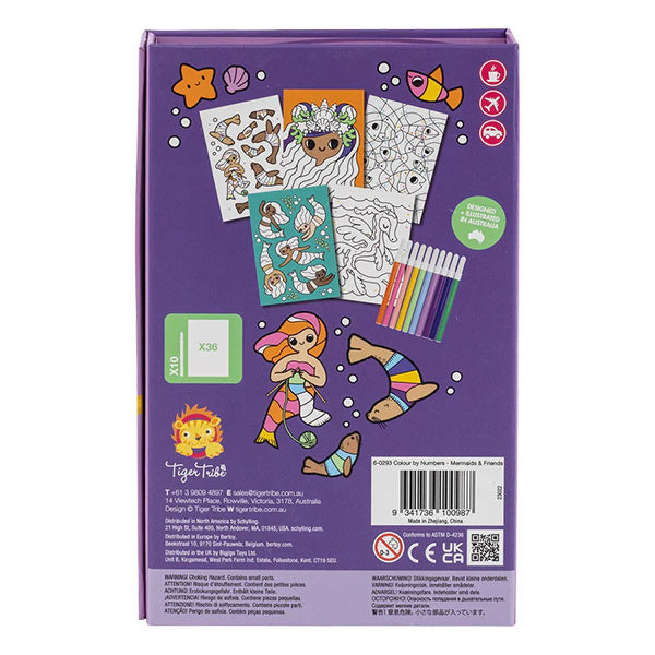 Tiger Tribe |  kleuren op nummer Mermaids