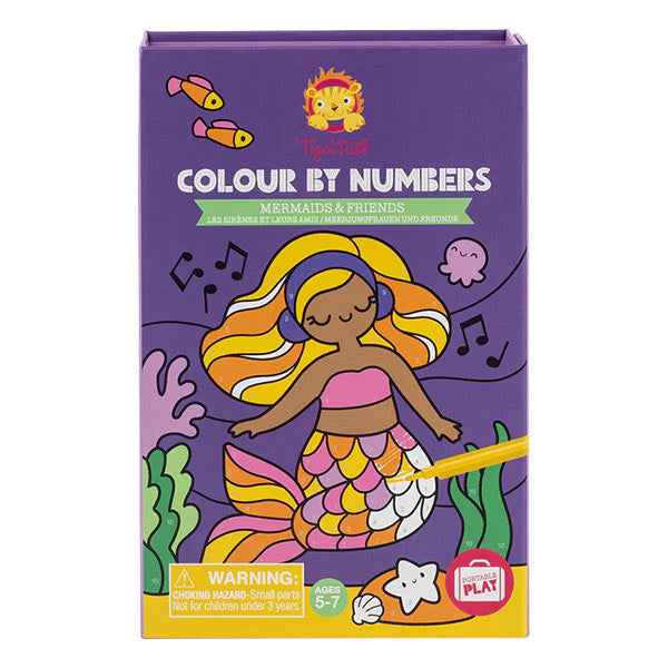 Tiger Tribe kleuren op nummer Mermaids