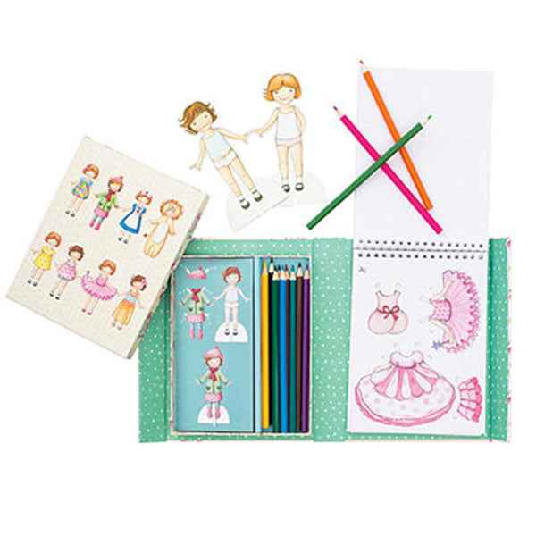 Tiger Tribe Vintage Paper Dolls Craft Kit