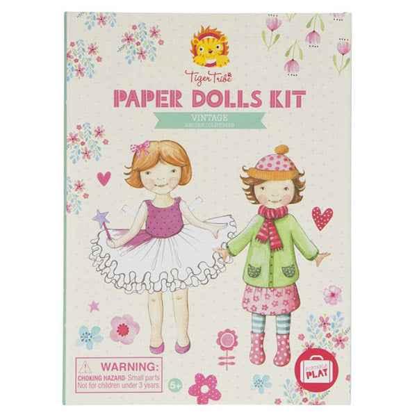 Tiger Tribe Vintage Paper Dolls Craft Kit
