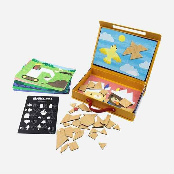 Tiger Tribe Magna Pics Magnetic Book - Shapes