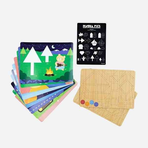 Tiger Tribe Magna Pics Magnetic Book - Shapes