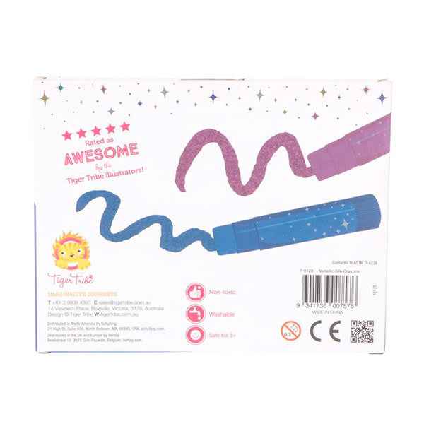 Tiger Tribe metallic zijde stiften 6st
