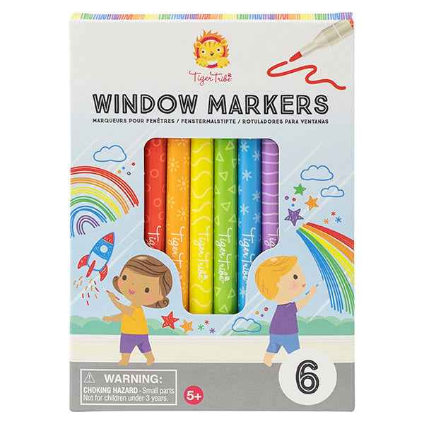 Tiger Tribe 6-piece window crayon set