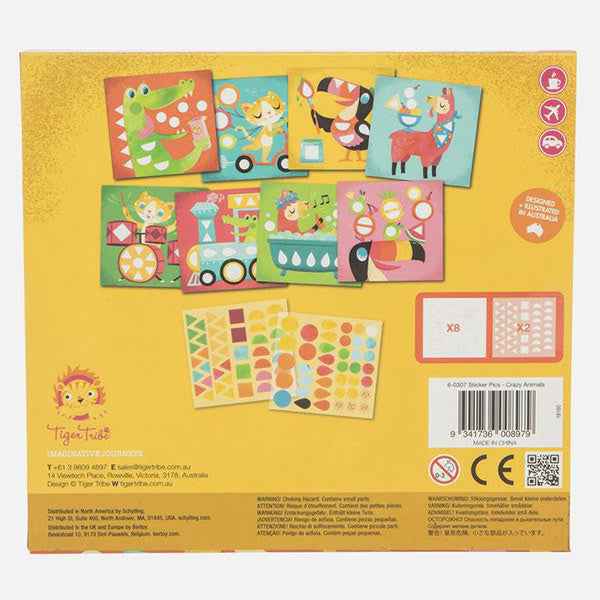 Tiger Tribe Funny Animals Sticker Set