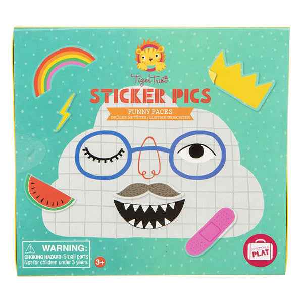 Tiger Tribe stickerset Grappige gezichten