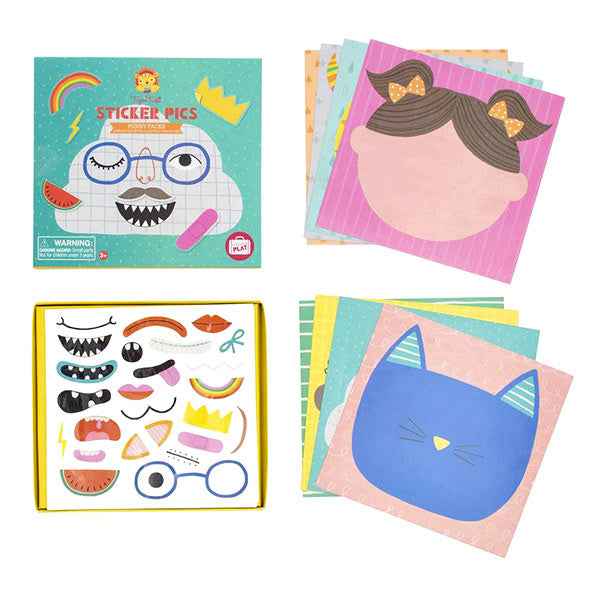 Tiger Tribe Sticker Set Funny Faces