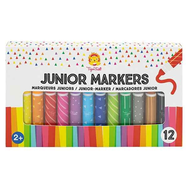 Tiger Tribe 12-piece washable marker set