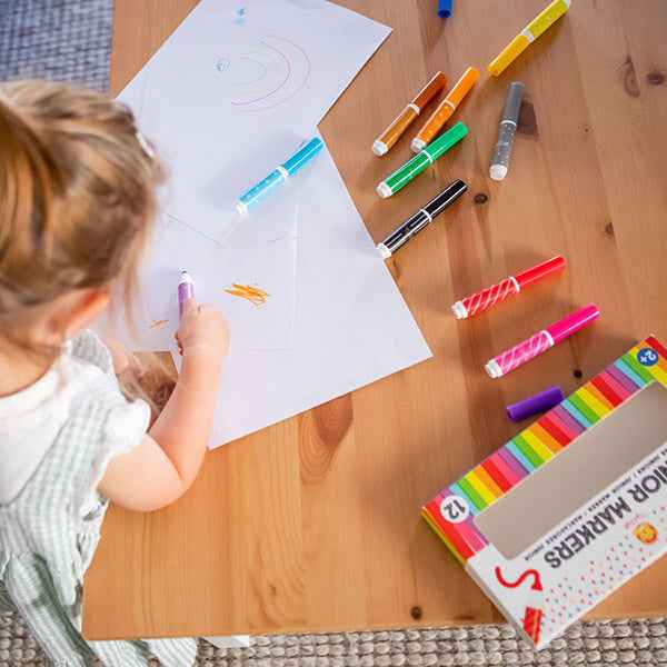 Tiger Tribe 12-piece washable marker set