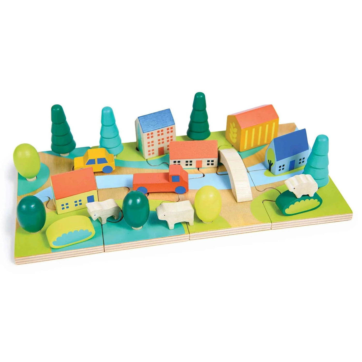 Mentari | Tiny Town Wooden Puzzle
