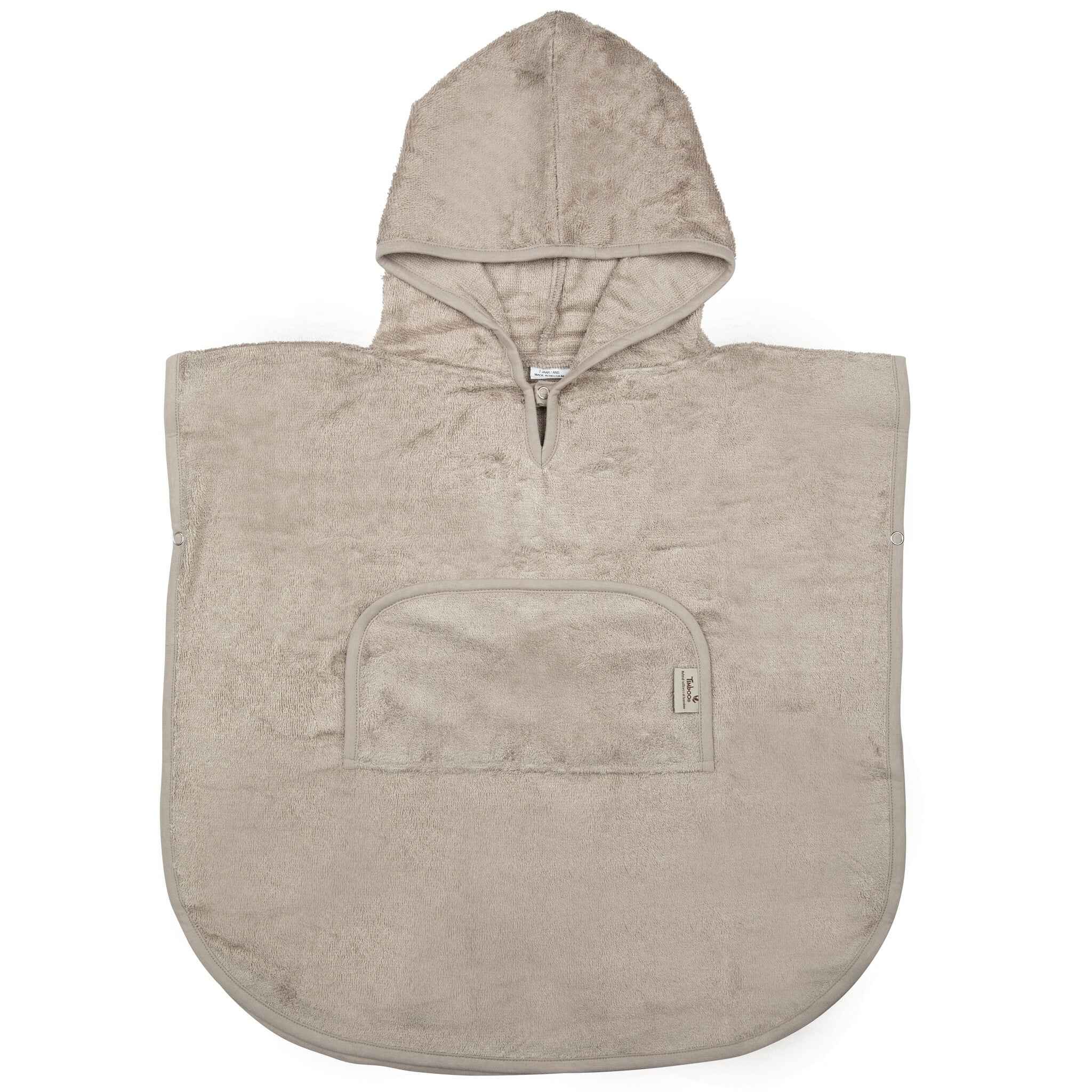 Timboo | Poncho V-Neck (2-4y) - Feather Grey