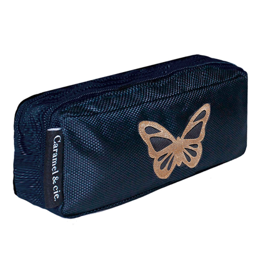 Caramel & Cie | Double Pen Pouch Blue Butterfly