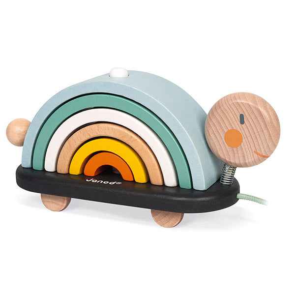 Pull-along rainbow turtle Sweet Cocoon - Janod