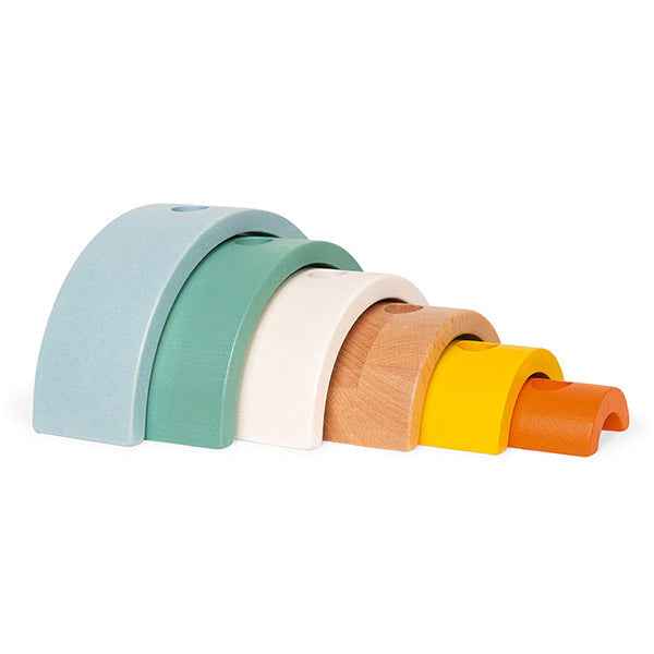 Rainbow turtle pull-along toy Sweet Cocoon - Janod