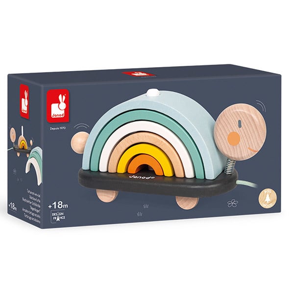Trekdier regenboog schildpad Sweet Cocoon - Janod