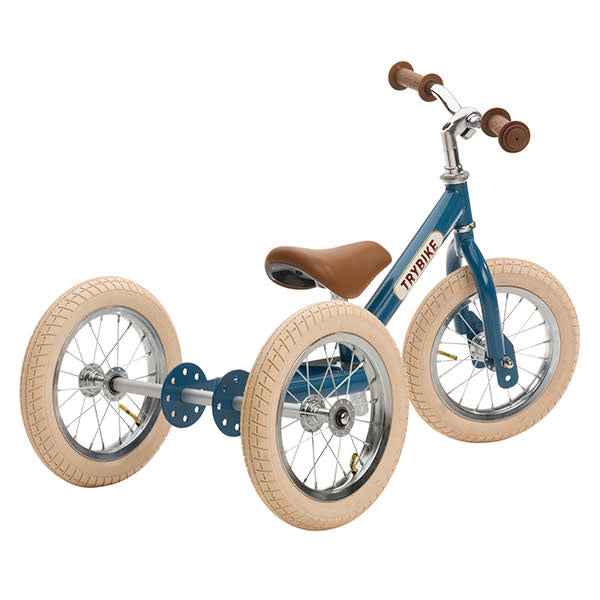 Trybike | Steel 2-in-1 Vintage Blue balance bike