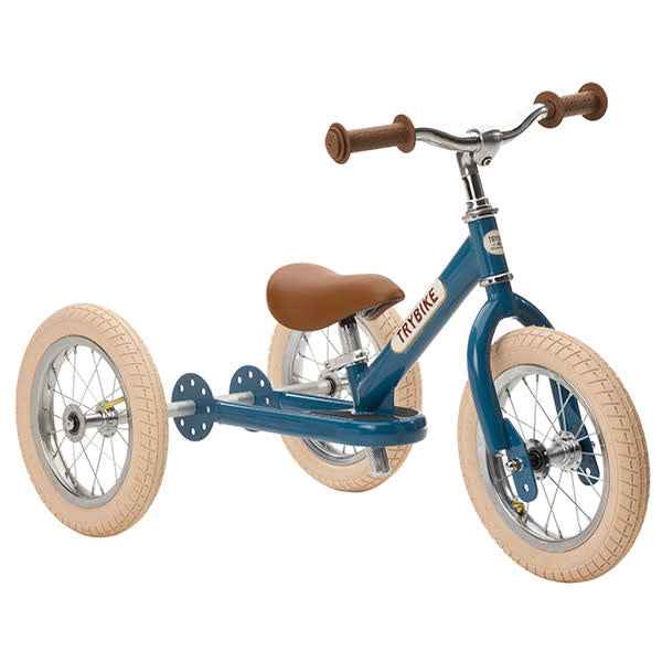 Trybike | Steel 2-in-1 loopfiets Vintage Blauw