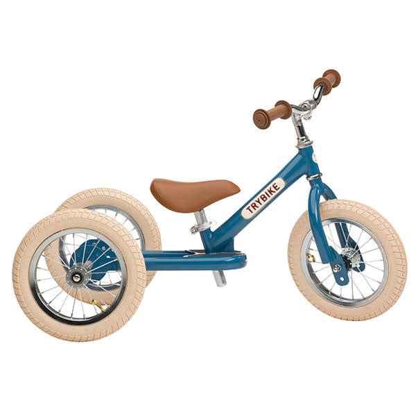 Trybike | Steel 2-in-1 Vintage Blue balance bike