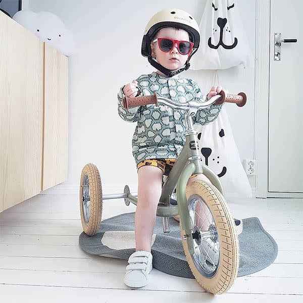 Trybike | Steel 2-in-1 vintage green balance bike