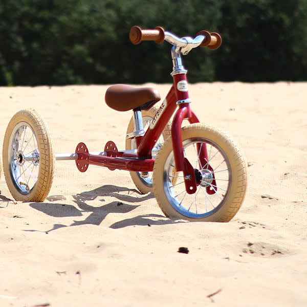 Trybike | Steel 2-in-1 loopfiets Vintage rood