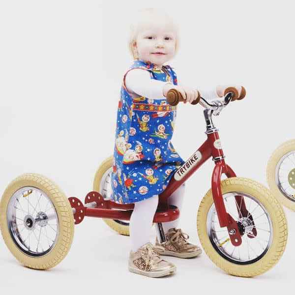 Trybike | Steel 2-in-1 loopfiets Vintage rood
