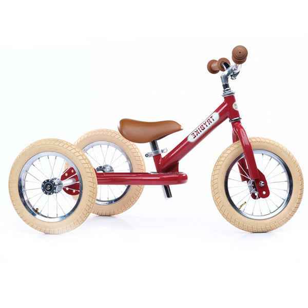Trybike | Steel 2-in-1 loopfiets Vintage rood