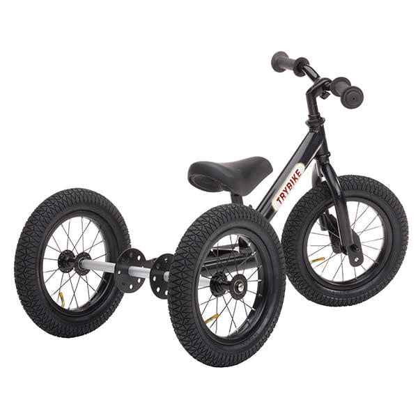 Trybike | Steel 2-in-1 loopfiets zwart