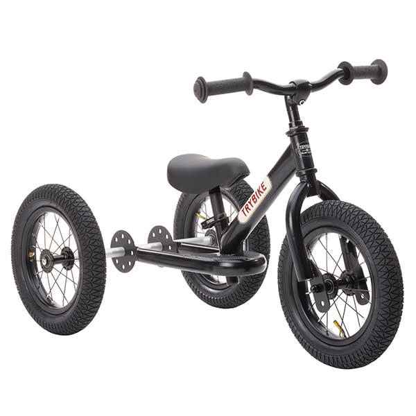 Trybike | Steel 2-in-1 balance bike black