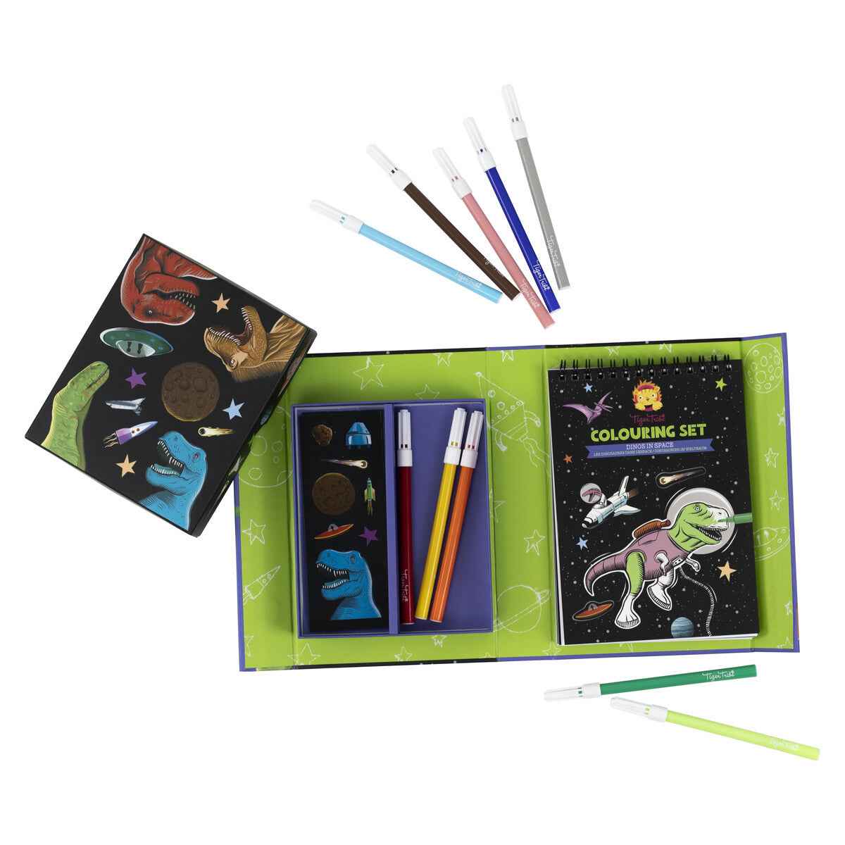 Tiger Tribe | Coloring Set - Dinosaurs in Space