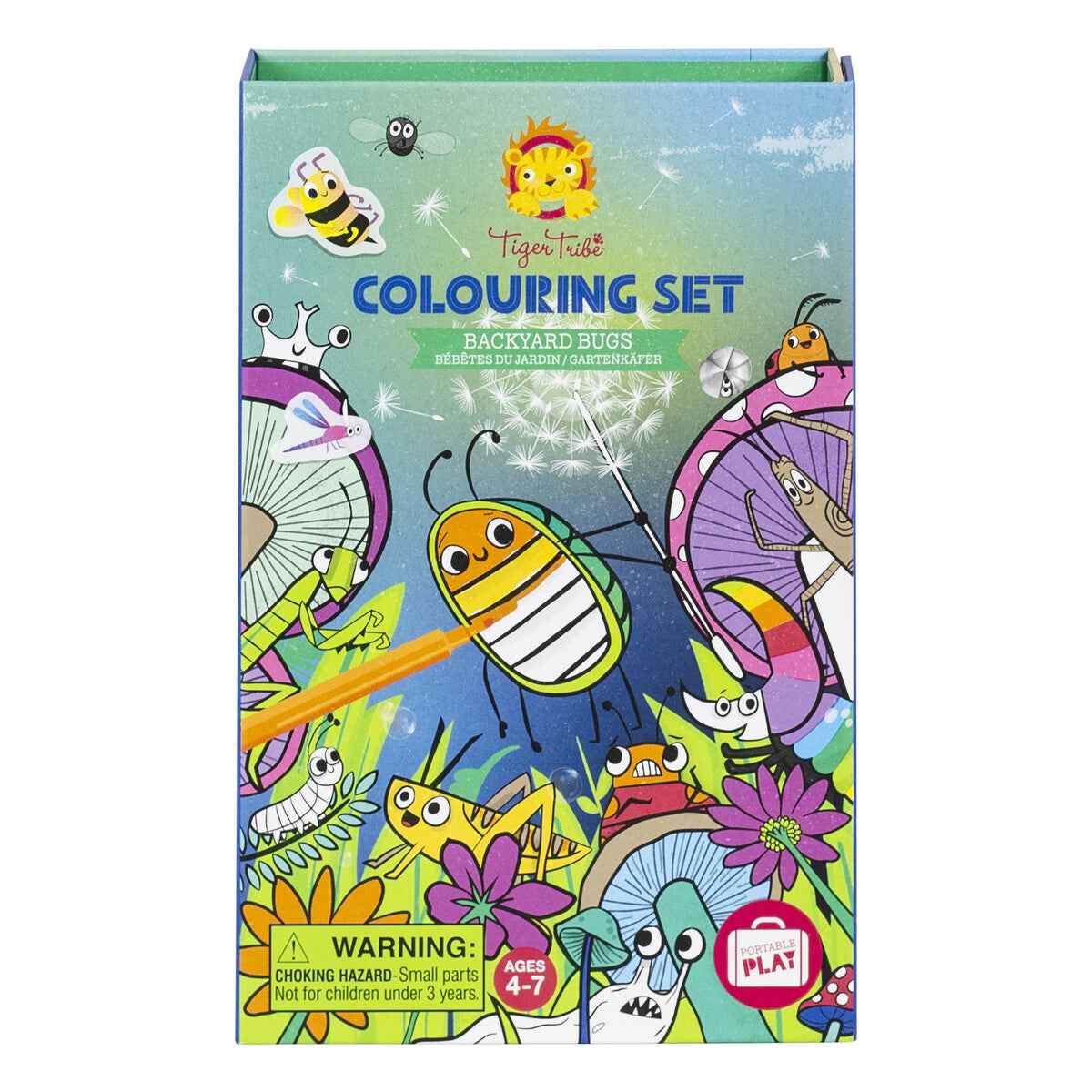Tiger Tribe | Coloring Set - Backyard Bugs