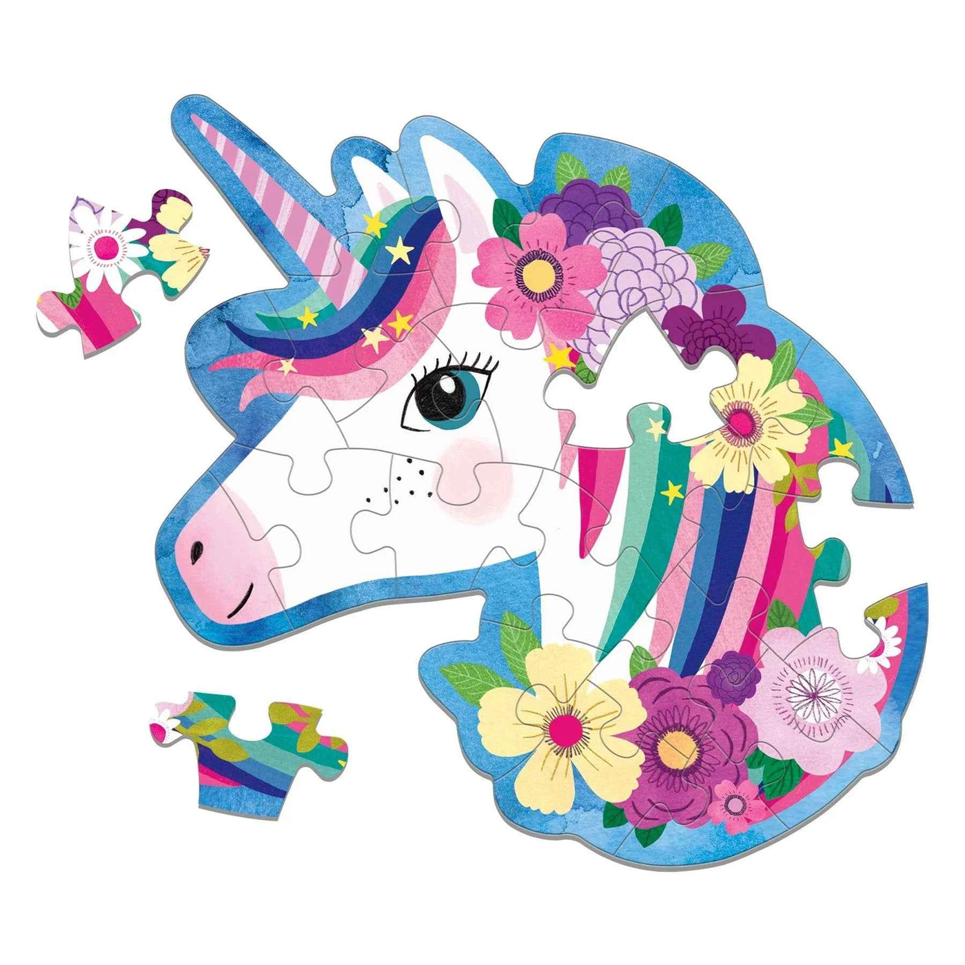 Mudpuppy | Eenhoorn 24-delige Mini-Puzzel In Vorm